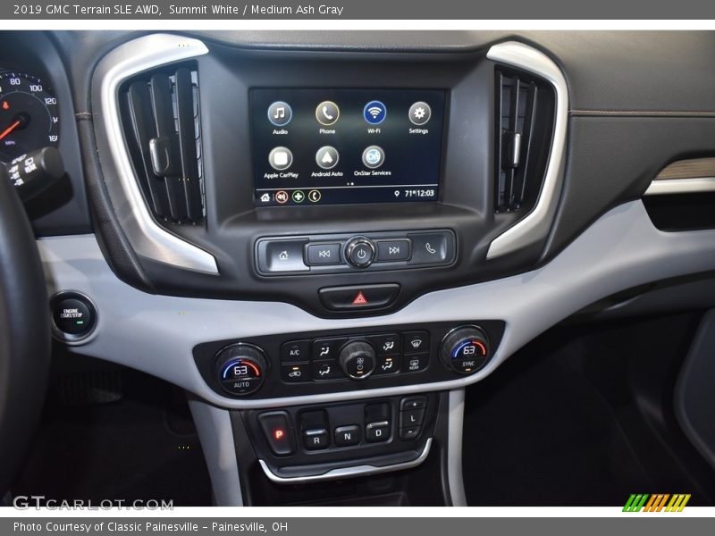 Summit White / Medium Ash Gray 2019 GMC Terrain SLE AWD