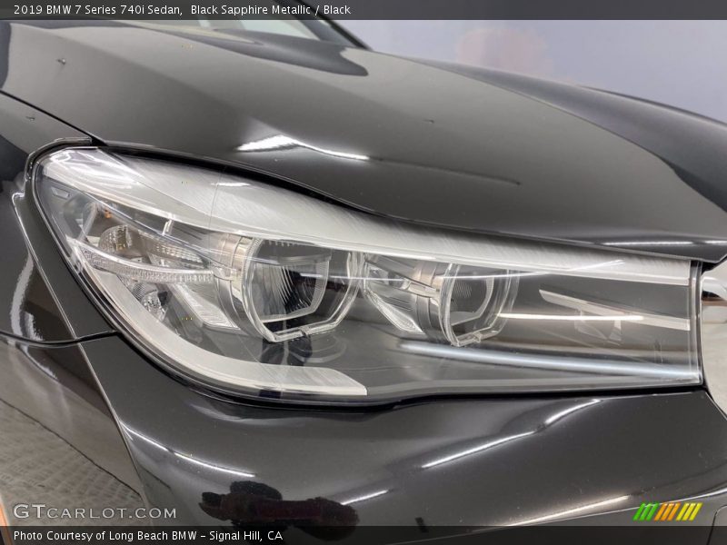 Black Sapphire Metallic / Black 2019 BMW 7 Series 740i Sedan