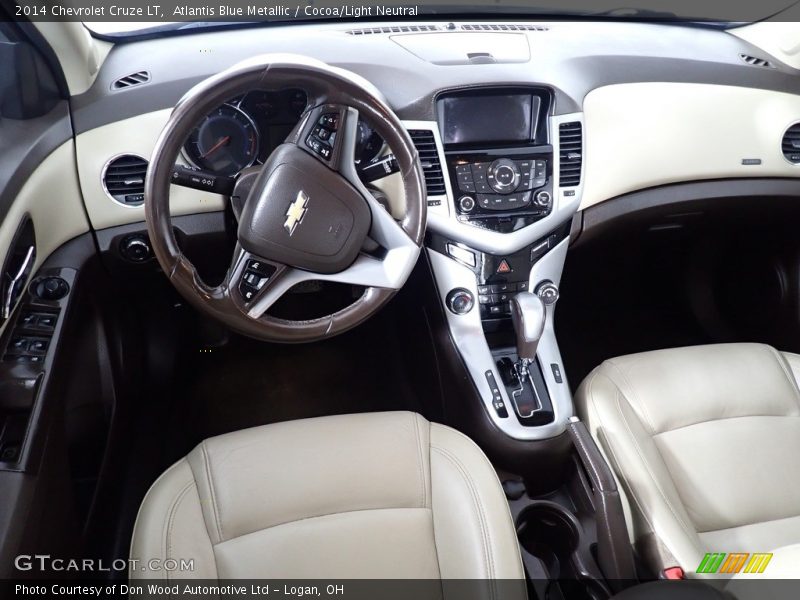 Atlantis Blue Metallic / Cocoa/Light Neutral 2014 Chevrolet Cruze LT