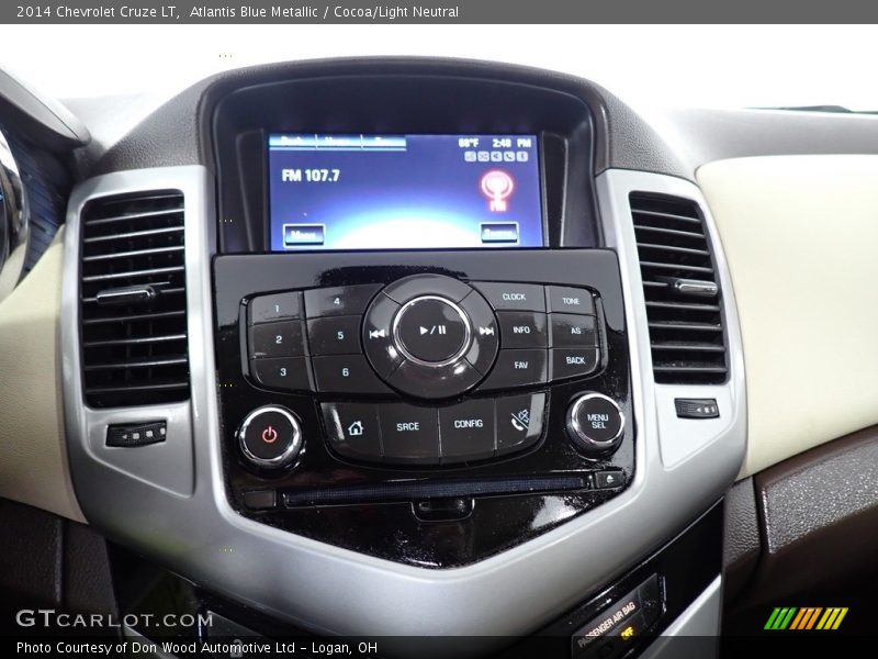 Atlantis Blue Metallic / Cocoa/Light Neutral 2014 Chevrolet Cruze LT