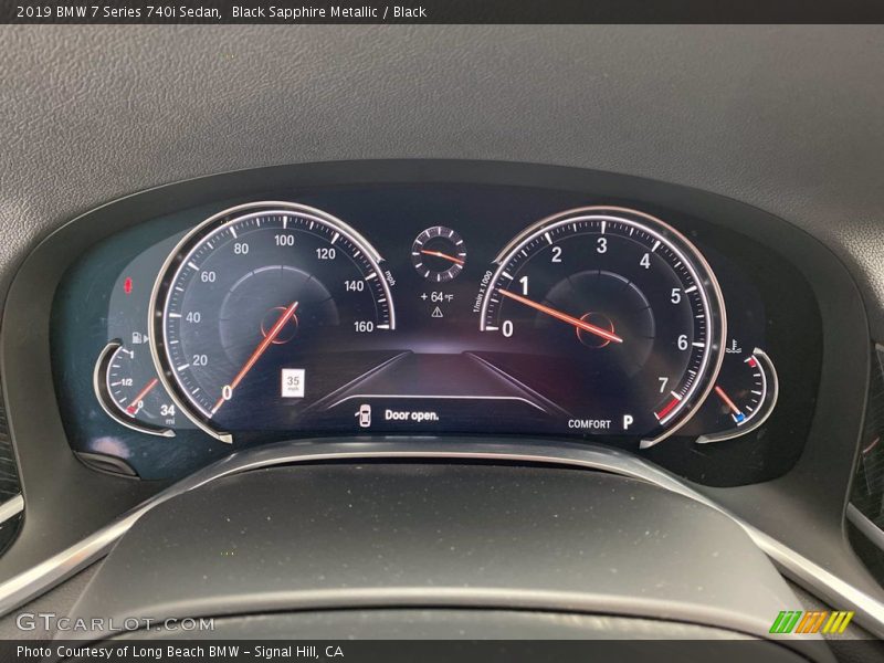Black Sapphire Metallic / Black 2019 BMW 7 Series 740i Sedan