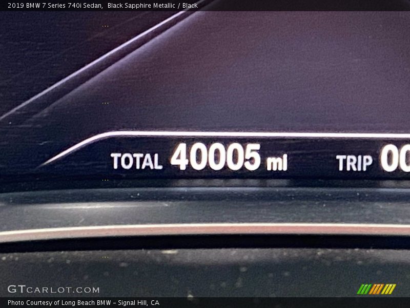 Black Sapphire Metallic / Black 2019 BMW 7 Series 740i Sedan