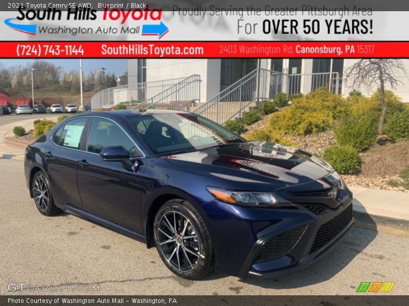 Blueprint / Black 2021 Toyota Camry SE AWD