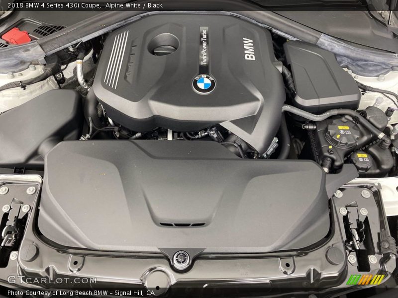 Alpine White / Black 2018 BMW 4 Series 430i Coupe