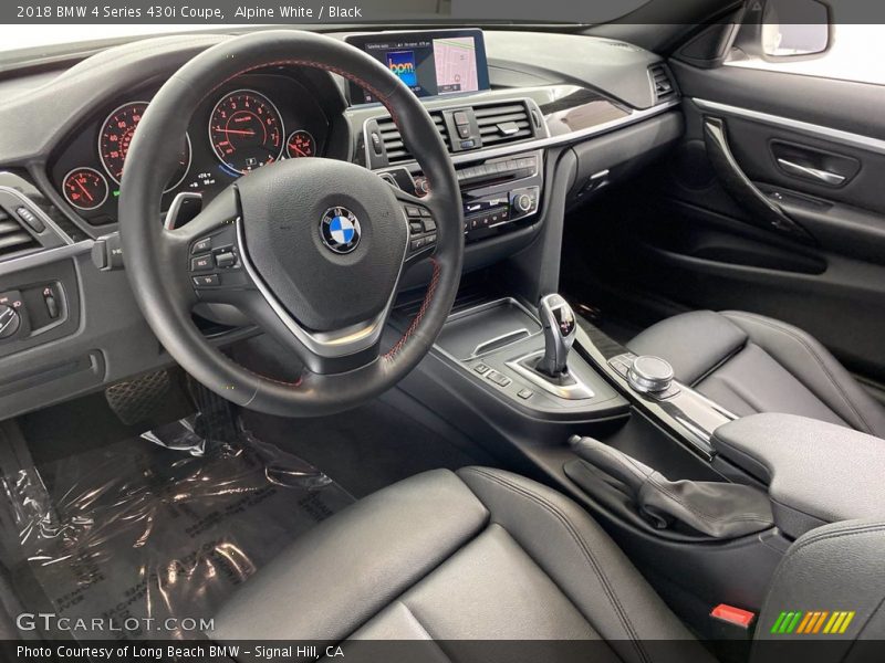 Alpine White / Black 2018 BMW 4 Series 430i Coupe