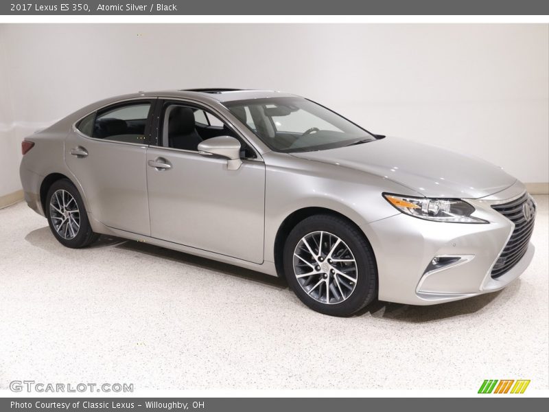 Atomic Silver / Black 2017 Lexus ES 350
