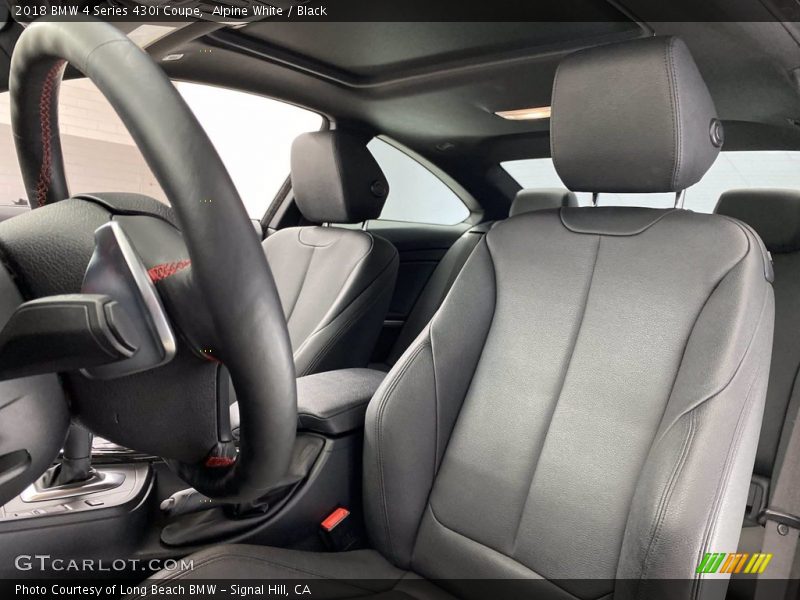 Alpine White / Black 2018 BMW 4 Series 430i Coupe