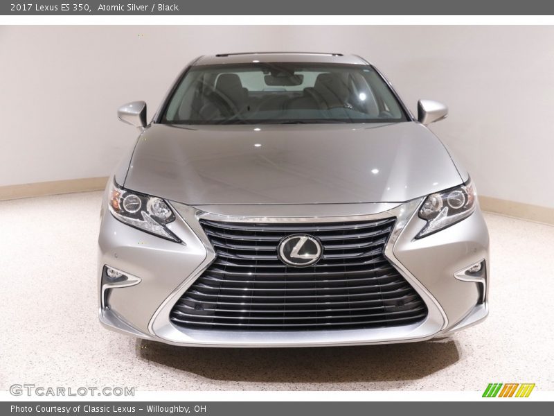 Atomic Silver / Black 2017 Lexus ES 350