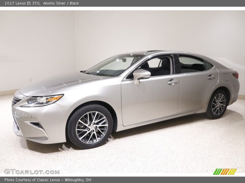 Atomic Silver / Black 2017 Lexus ES 350