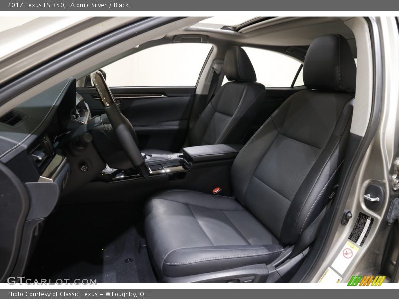 Atomic Silver / Black 2017 Lexus ES 350