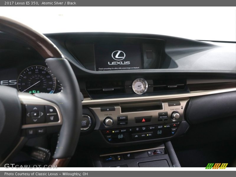 Atomic Silver / Black 2017 Lexus ES 350