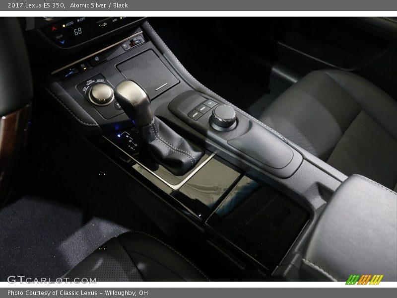Atomic Silver / Black 2017 Lexus ES 350