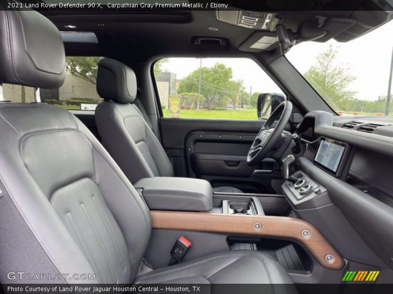 Front Seat of 2021 Defender 90 X