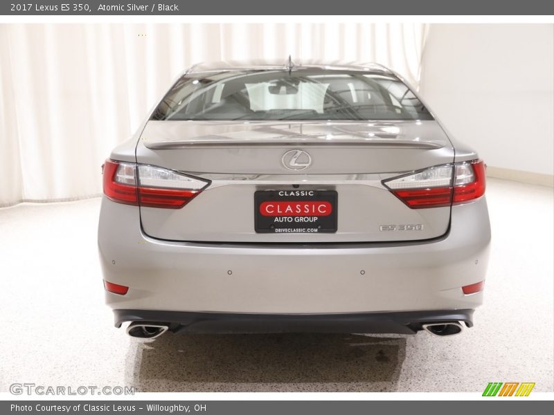 Atomic Silver / Black 2017 Lexus ES 350