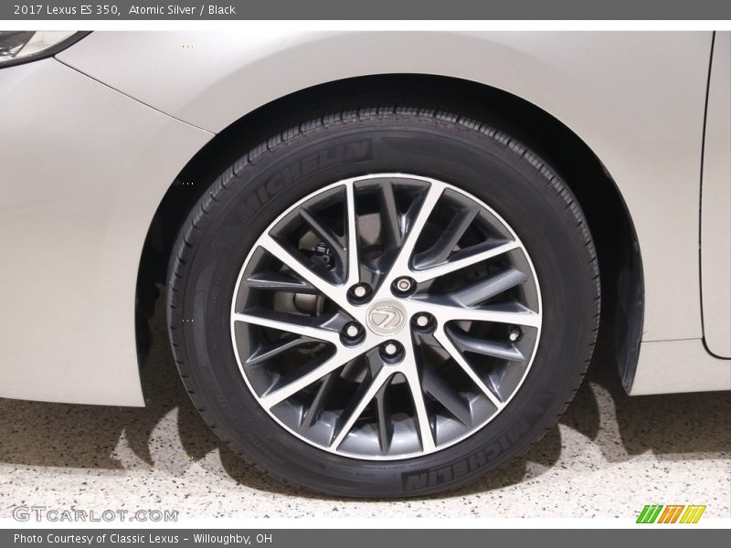 Atomic Silver / Black 2017 Lexus ES 350