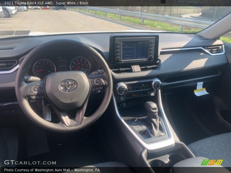 Super White / Black 2021 Toyota RAV4 XLE AWD
