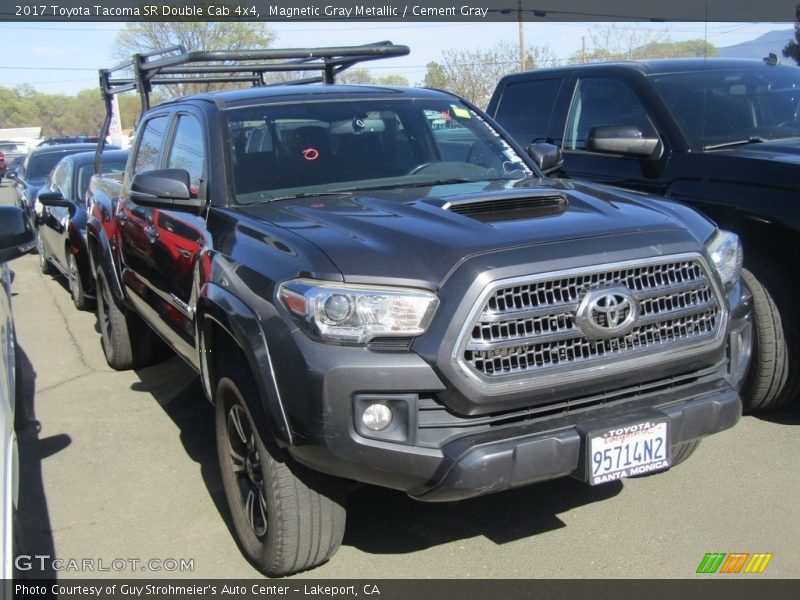 Magnetic Gray Metallic / Cement Gray 2017 Toyota Tacoma SR Double Cab 4x4