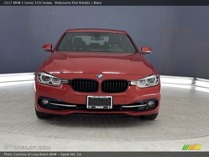 Melbourne Red Metallic / Black 2017 BMW 3 Series 330i Sedan