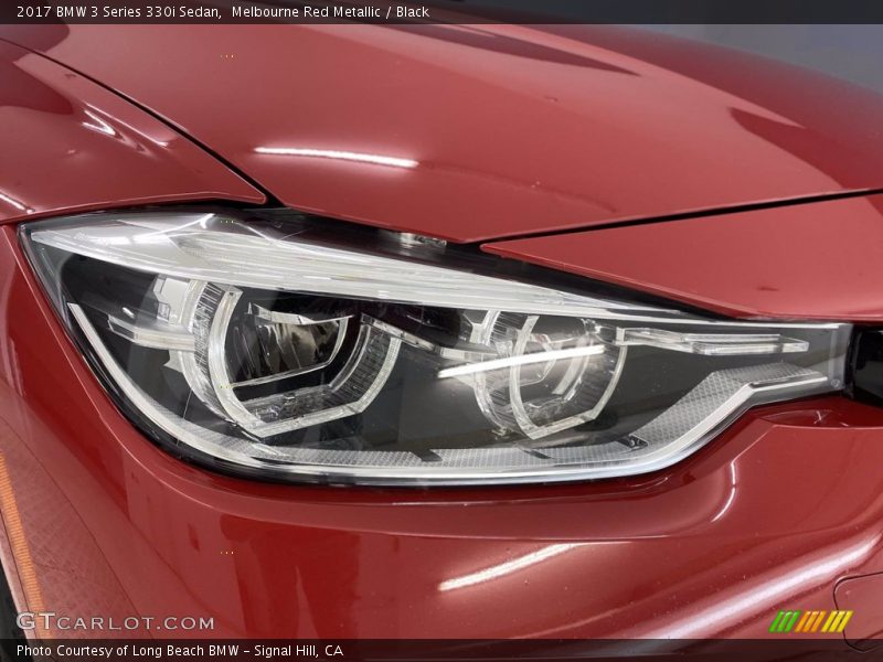 Melbourne Red Metallic / Black 2017 BMW 3 Series 330i Sedan
