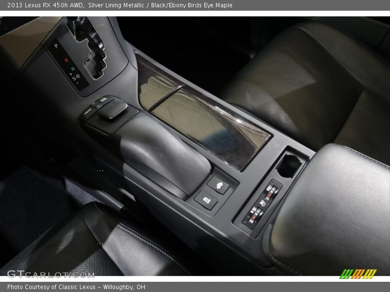 Silver Lining Metallic / Black/Ebony Birds Eye Maple 2013 Lexus RX 450h AWD