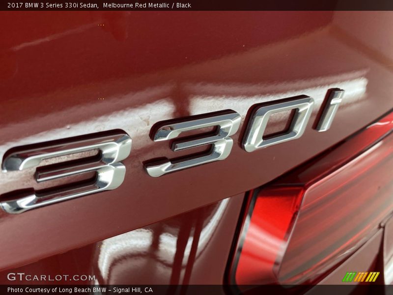 Melbourne Red Metallic / Black 2017 BMW 3 Series 330i Sedan