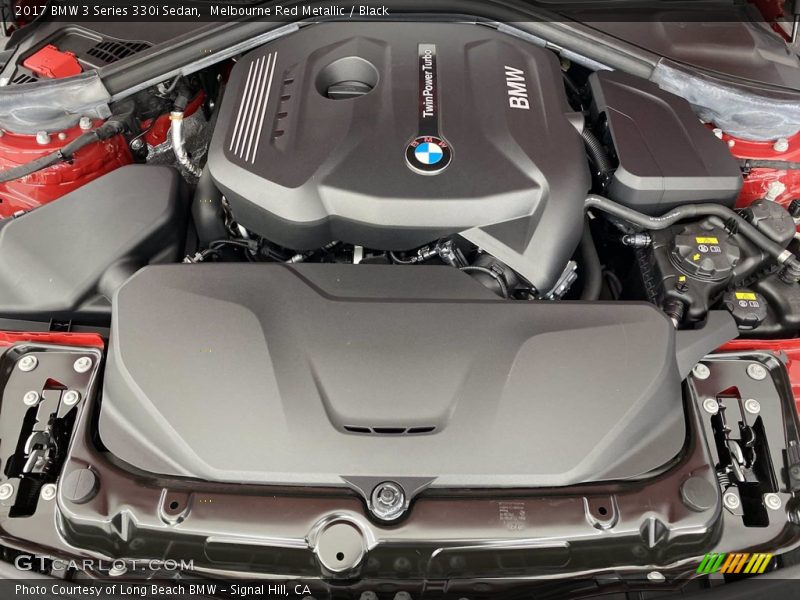 Melbourne Red Metallic / Black 2017 BMW 3 Series 330i Sedan