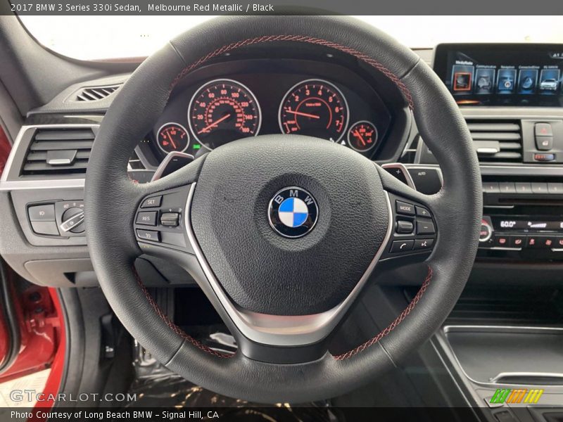 Melbourne Red Metallic / Black 2017 BMW 3 Series 330i Sedan