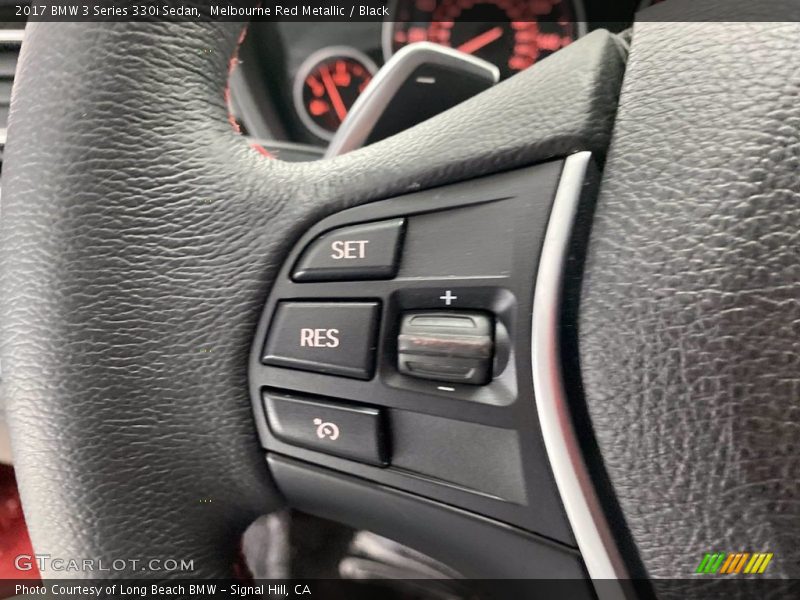 Melbourne Red Metallic / Black 2017 BMW 3 Series 330i Sedan