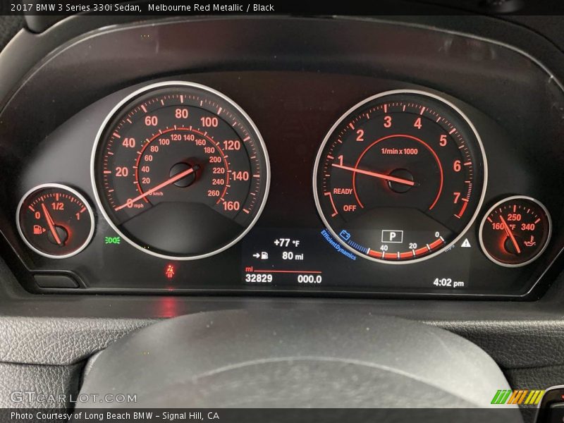 Melbourne Red Metallic / Black 2017 BMW 3 Series 330i Sedan
