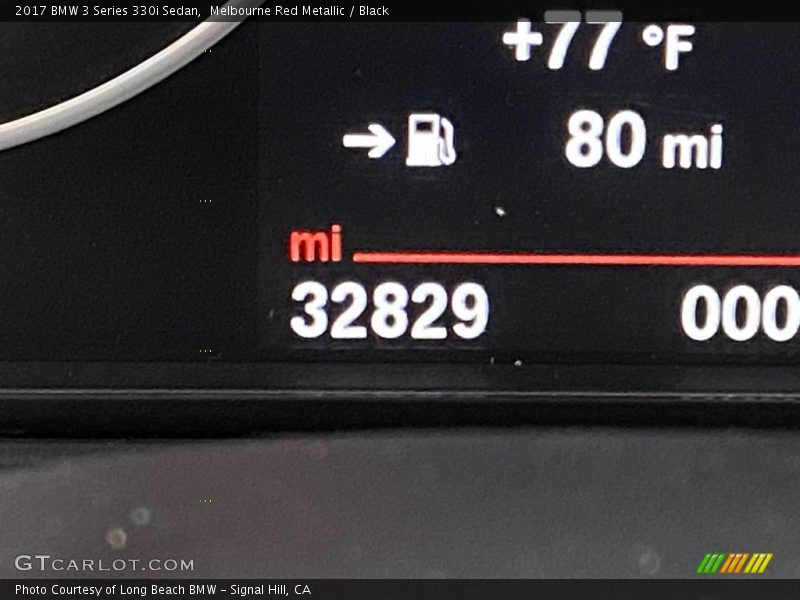 Melbourne Red Metallic / Black 2017 BMW 3 Series 330i Sedan