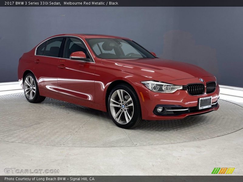 Melbourne Red Metallic / Black 2017 BMW 3 Series 330i Sedan