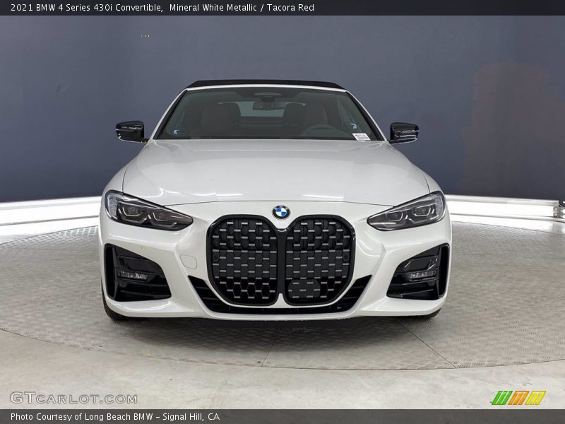 Mineral White Metallic / Tacora Red 2021 BMW 4 Series 430i Convertible