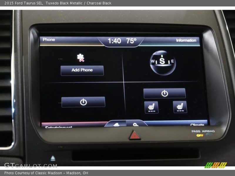 Tuxedo Black Metallic / Charcoal Black 2015 Ford Taurus SEL