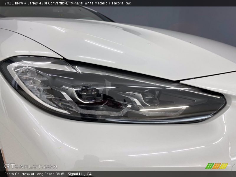 Mineral White Metallic / Tacora Red 2021 BMW 4 Series 430i Convertible