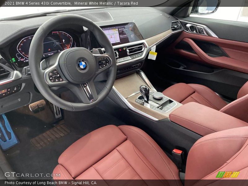  2021 4 Series 430i Convertible Tacora Red Interior