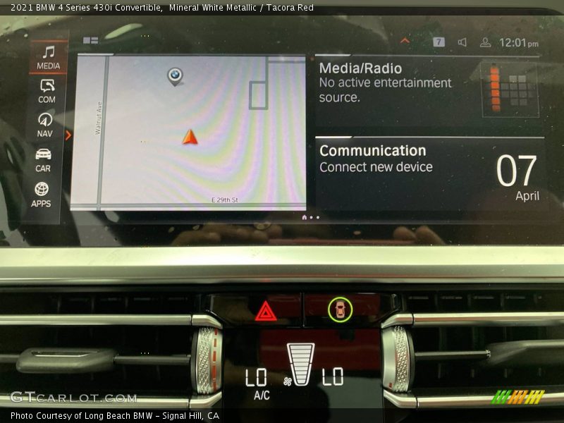 Mineral White Metallic / Tacora Red 2021 BMW 4 Series 430i Convertible