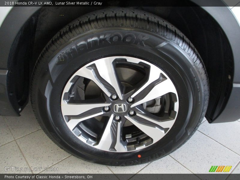 Lunar Silver Metallic / Gray 2018 Honda CR-V LX AWD