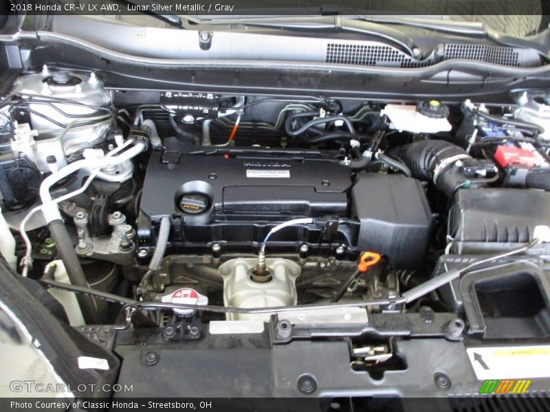 Lunar Silver Metallic / Gray 2018 Honda CR-V LX AWD