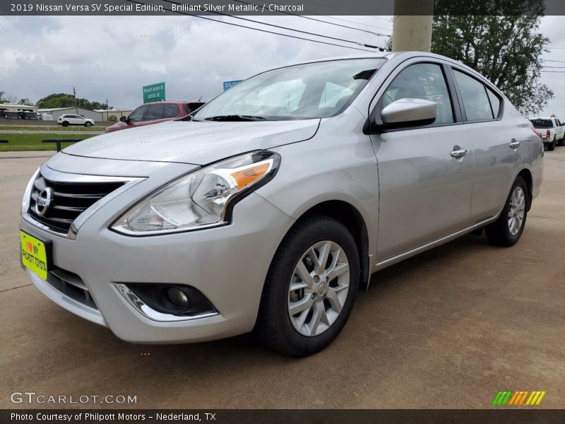 Brilliant Silver Metallic / Charcoal 2019 Nissan Versa SV Special Edition