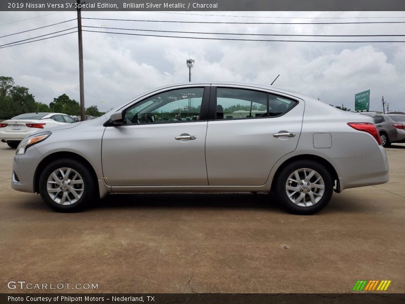 Brilliant Silver Metallic / Charcoal 2019 Nissan Versa SV Special Edition