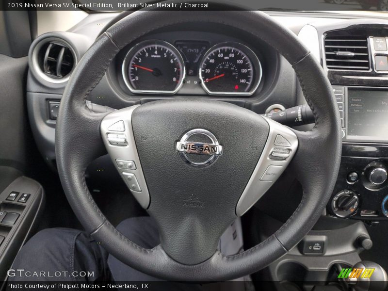 Brilliant Silver Metallic / Charcoal 2019 Nissan Versa SV Special Edition