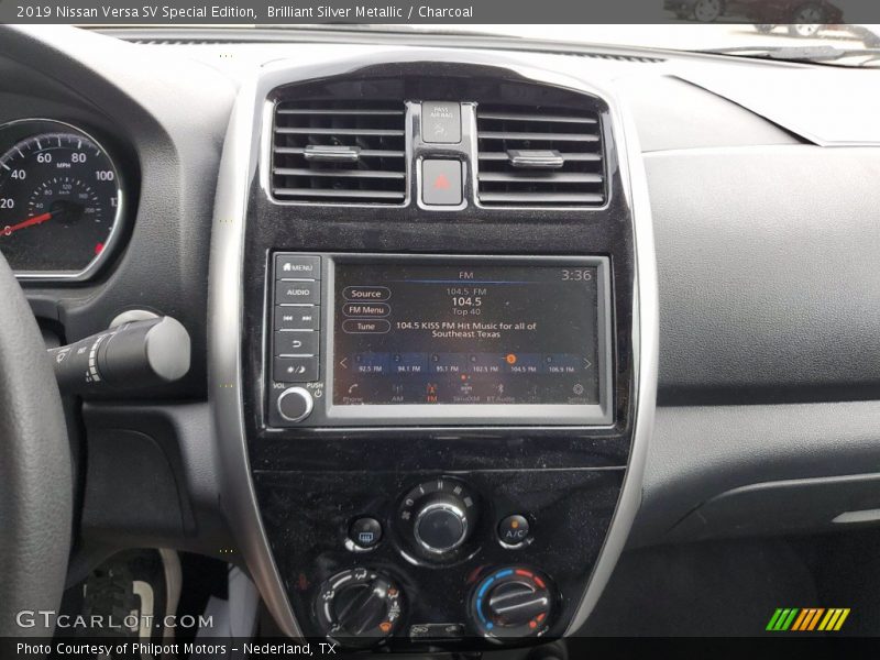 Brilliant Silver Metallic / Charcoal 2019 Nissan Versa SV Special Edition