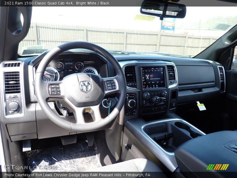 Bright White / Black 2021 Ram 1500 Classic Quad Cab 4x4