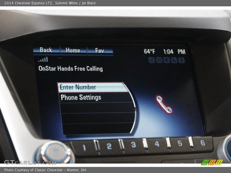 Controls of 2014 Equinox LTZ