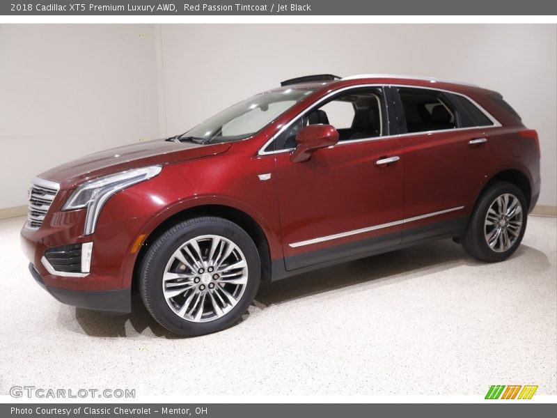 Red Passion Tintcoat / Jet Black 2018 Cadillac XT5 Premium Luxury AWD