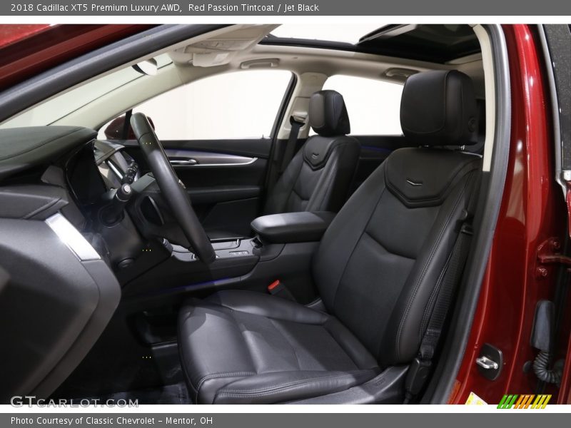 Red Passion Tintcoat / Jet Black 2018 Cadillac XT5 Premium Luxury AWD