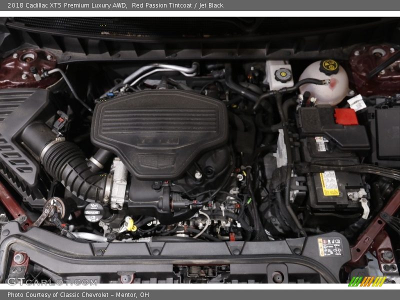 Red Passion Tintcoat / Jet Black 2018 Cadillac XT5 Premium Luxury AWD