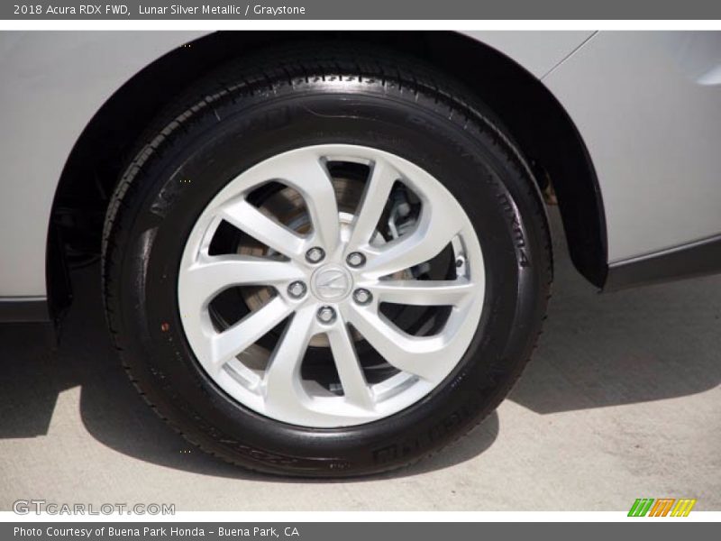 Lunar Silver Metallic / Graystone 2018 Acura RDX FWD