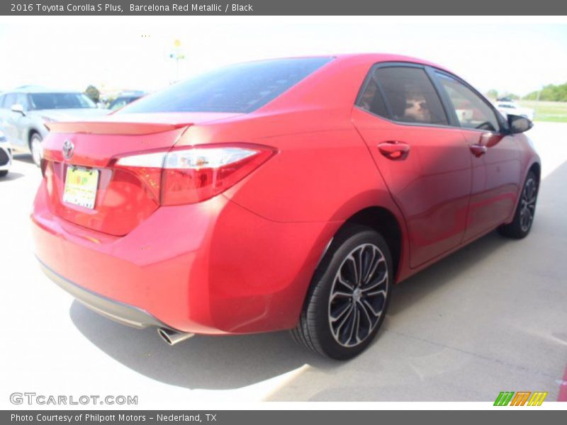 Barcelona Red Metallic / Black 2016 Toyota Corolla S Plus