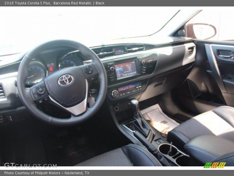 Barcelona Red Metallic / Black 2016 Toyota Corolla S Plus